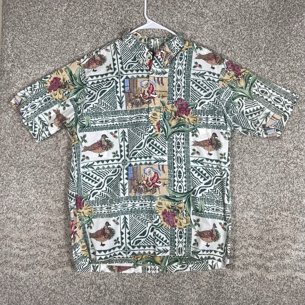 Reyn Spooner Mele Kalikimaka 2004 Hawaiian Christmas Shirt Mens Large